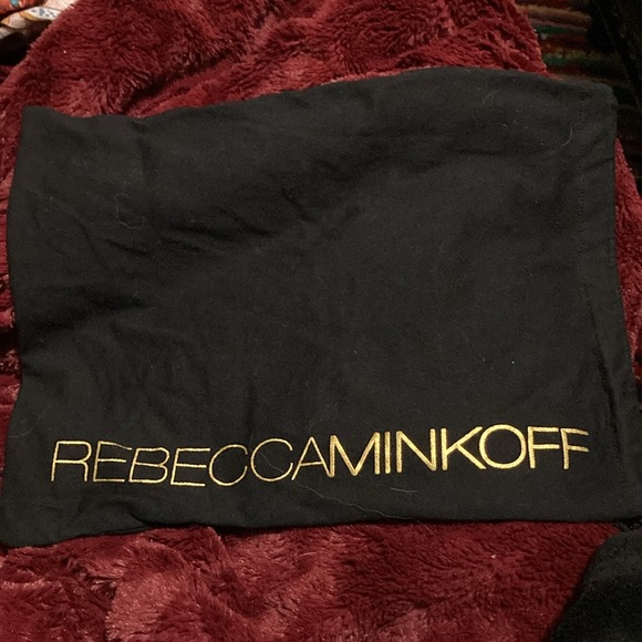 EUC - Rebecca Minkoff leather quilted crossbody purse with black/gold dust bag - Picture 3 of 16